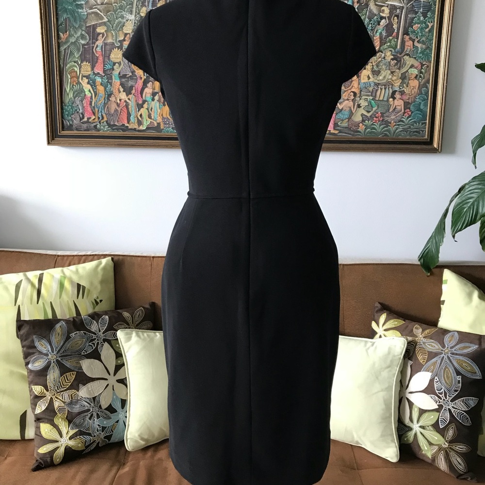 LONDON TIMES Black Classy woven fitted Dress 6 - Picture 4 of 4